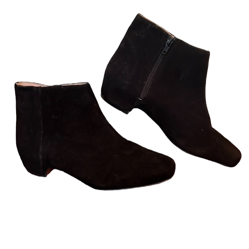Nine West Huggins Black Suede Booties New! 8 1/2 View 5